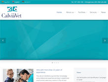 Tablet Screenshot of calviavet.com